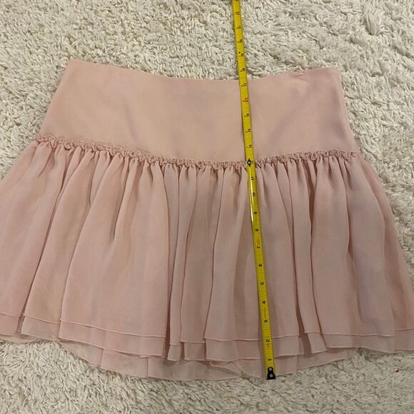 Banana Republic Women's Shirred Dropwaist Mini Skirt. Blush Pink. SZ 14. Cute. - Picture 7 of 7